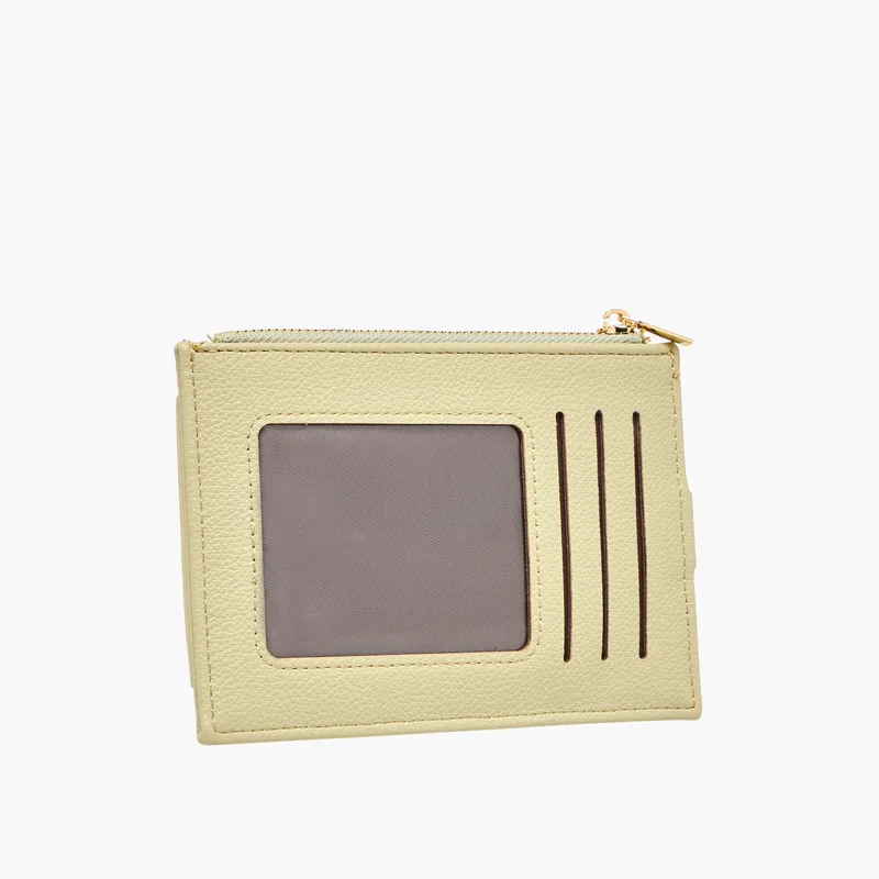 Sasha Textured Cardholder in Light Green
